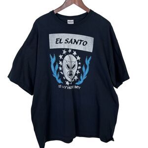 El Santo is my home boy T-Shirt Men’s 2XL Gildan